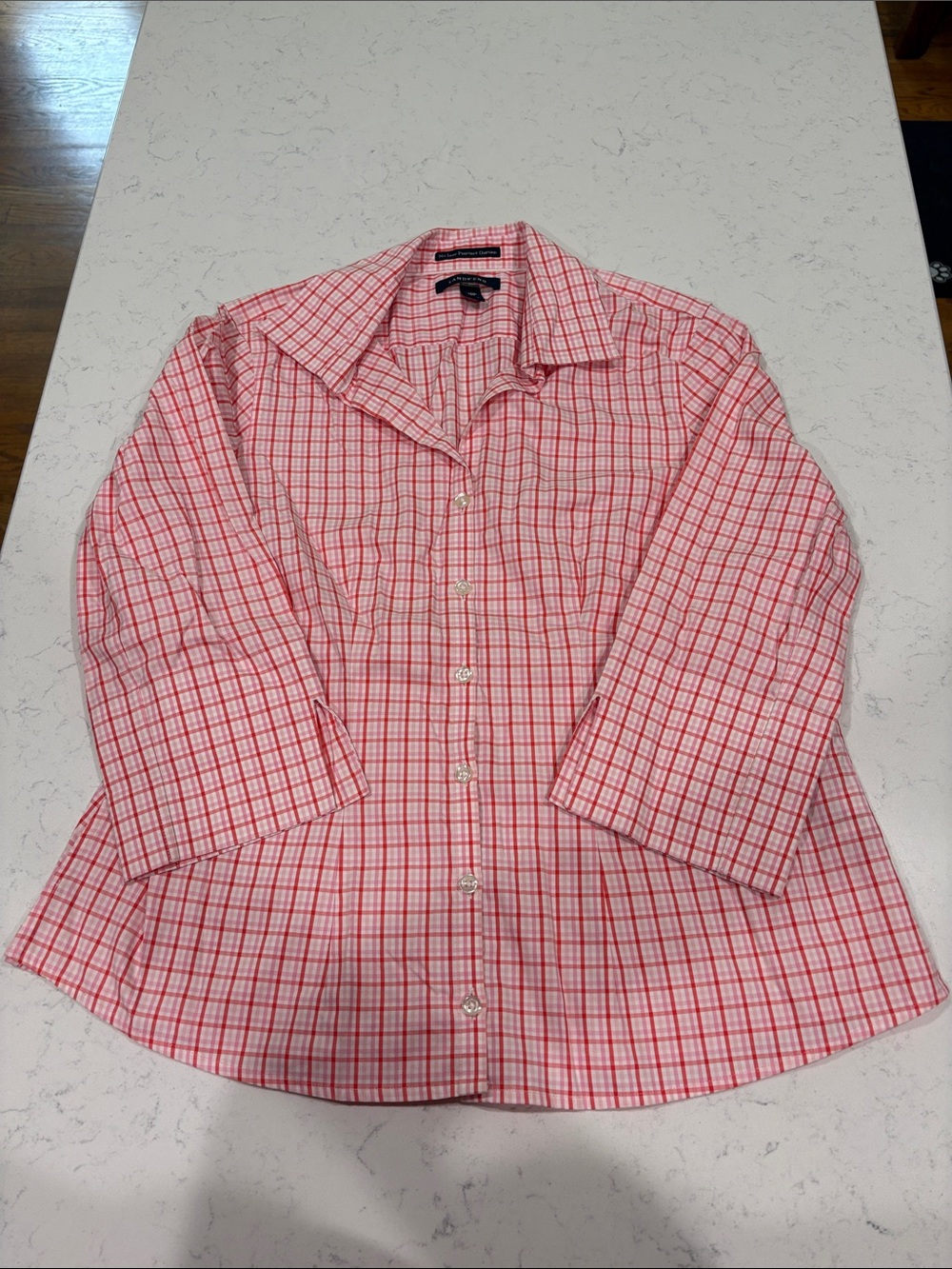 Lands' End Women's No Iron Pinpoint Oxford Button-Down Shirt